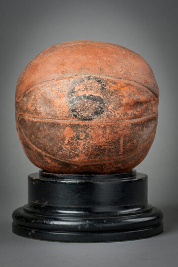 a brown leather football